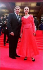 Gerard Depardieu and Carole Bouquet 2001 at Cannes Historic Movie Old Photo 1