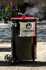 Alpha Armadillo Drum Smoker - DELUXE Heavy Duty Charcoal BBQ Pit Smoker NEW 