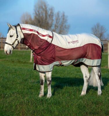Horseware Rambo Summer Series Disc wasserdichte Weide-Fliegendecke mit Netz & Innenfutter
