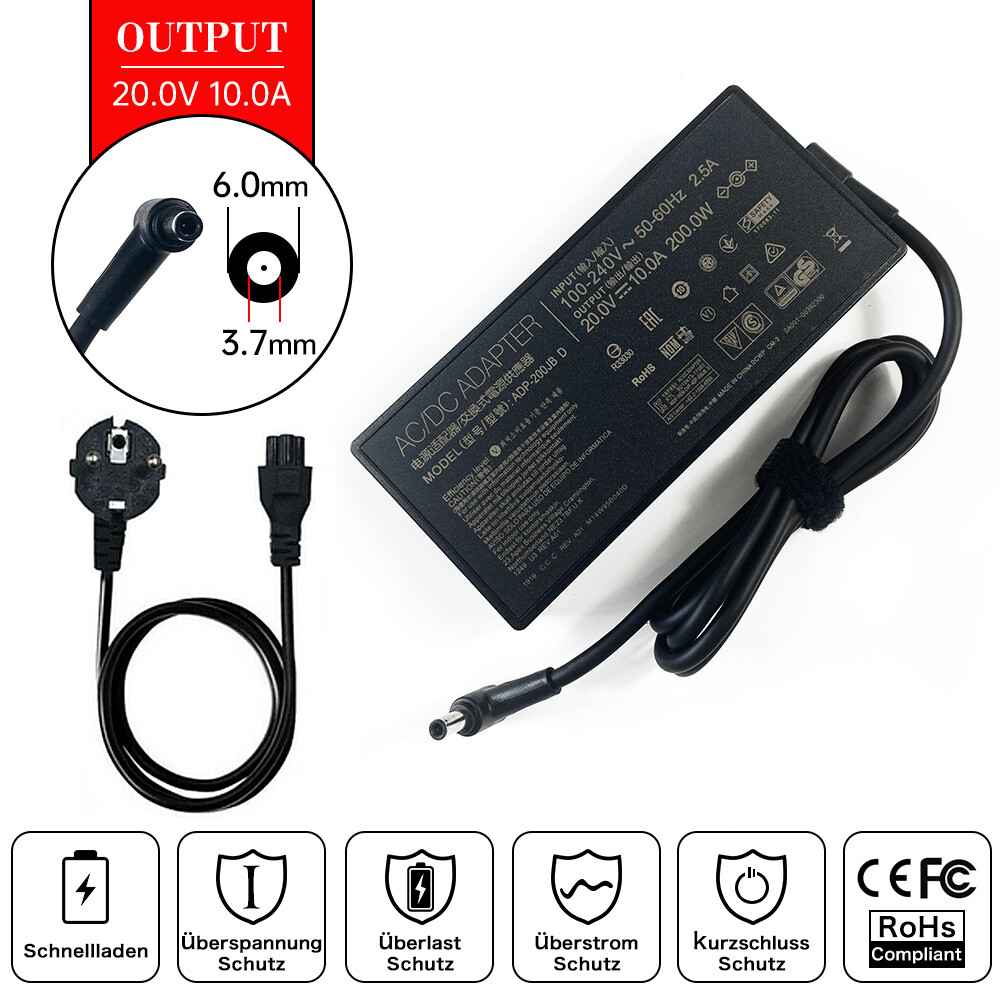 Genuine ASUS Power Adapter 200W for ASUS TUF Gaming A15