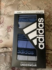 New with tag Men  s adidas 4- pack performance cotton stretch boxer briefs Sz XL