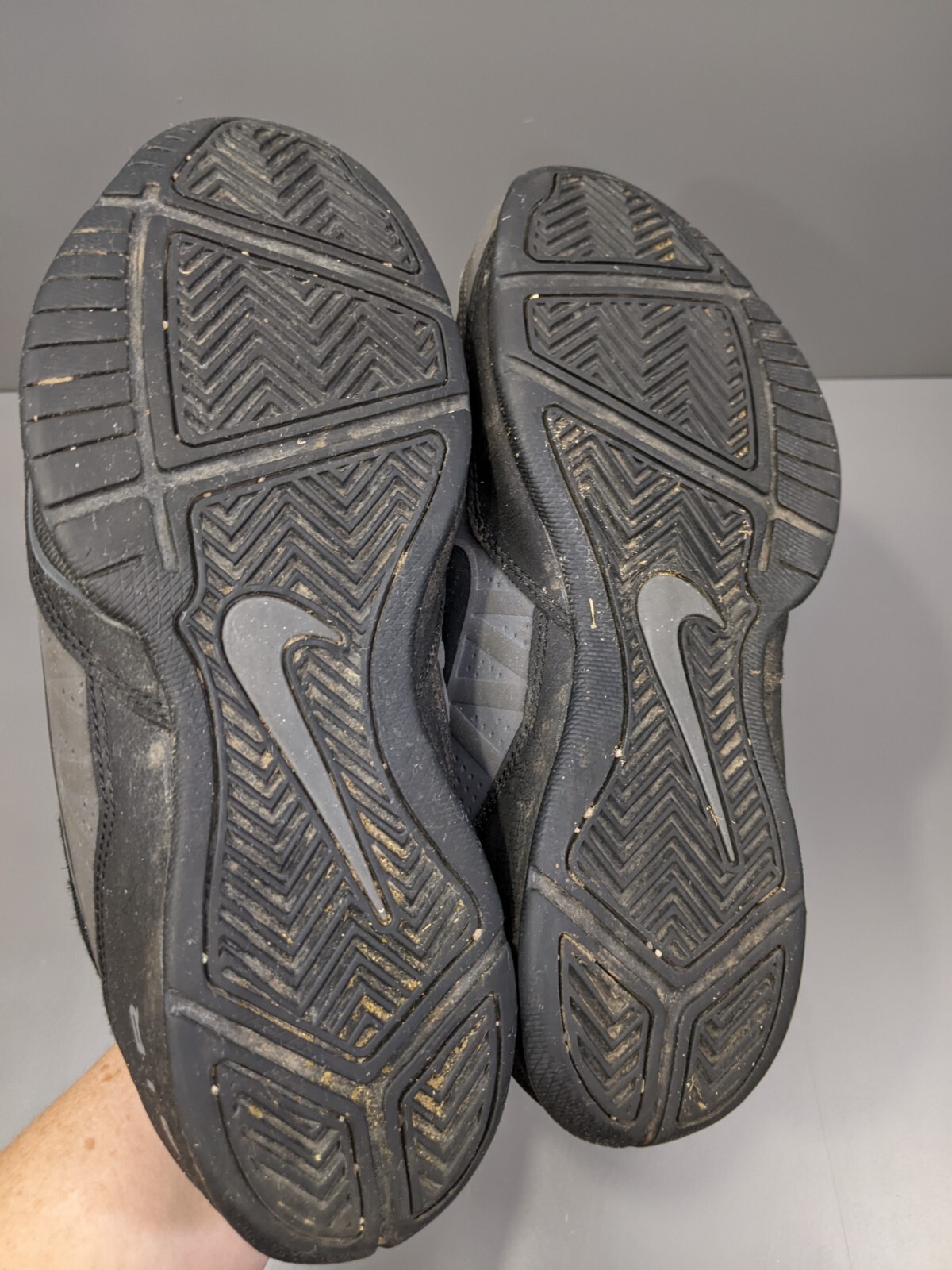 Nike Mens 9 Air Ring Leader Gray Black Running Shoes … Gem