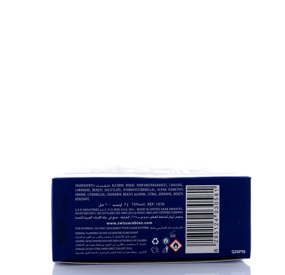 PURE INSTINCT BY SWISS ARABIAN-EDP-SPRAY-3,4 OZ-100 ML-AUTÉNTICO-HECHO EN EE. UU. Foto 2 de 4