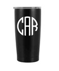 Circle Monogram Vinyl Decal Sticker | Custom Personalized Letters Initials