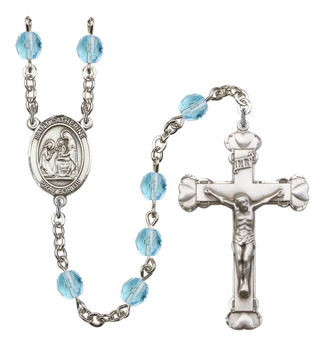 Silver Plate Hand Made Rosary U CHOOSE Patron Saint & Color NEW! Confirmation - Picture 16 of 73