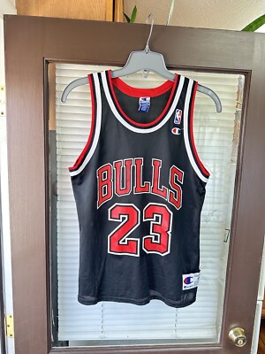 Vintage CHAMPION Chicago Bulls #23 Michael Jordan NBA Basketball