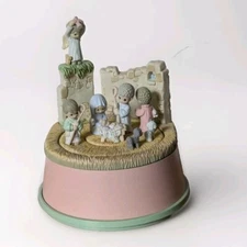 Vtg ENESCO Come Let Us Adore Him Revolving Music Box-Nativity Scene W/Box 566470