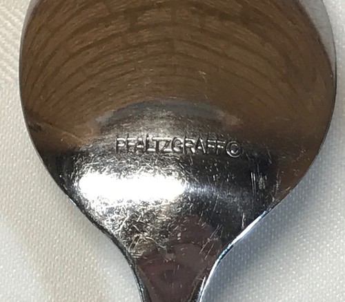4 PFALTZGRAFF YORKTOWNE 3-8" SOUP SPOONS & 1-6.5" Teaspoon -STAINLESS-SILVERWARE - Bild 3 von 7