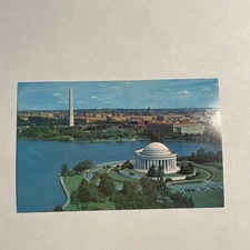 Washington DC Capital USA Aerial View Supreme Court 1971 Vintage Postcard