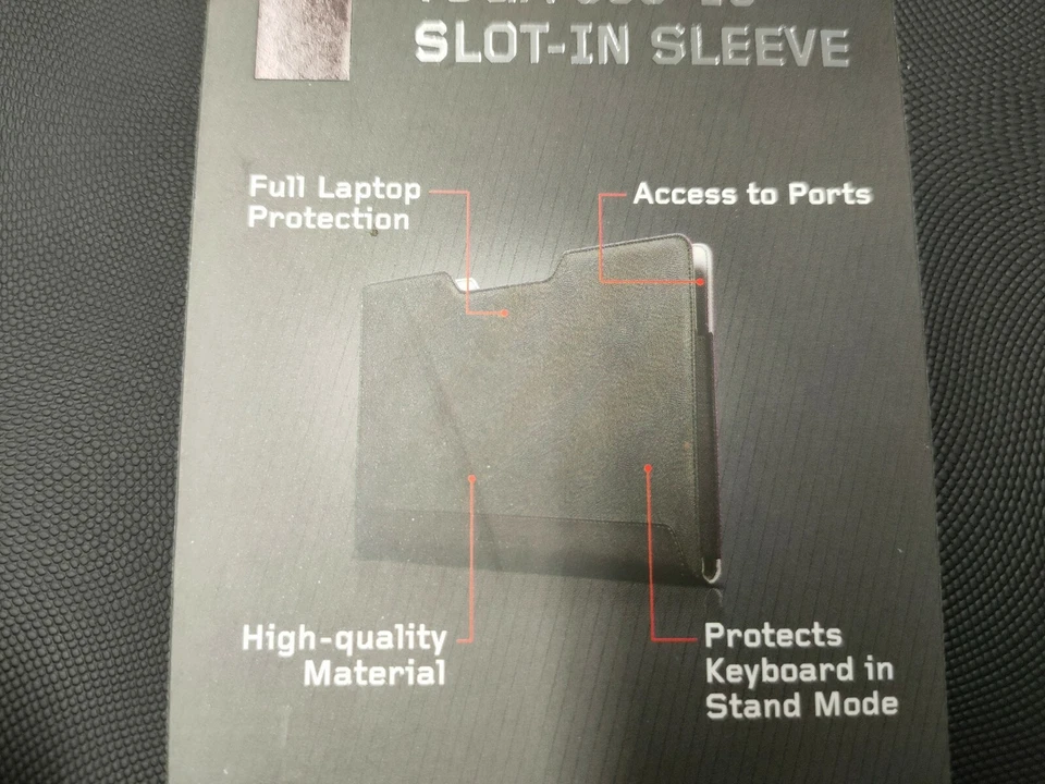 Laptop 15.6" Sleeve carry case Premium Quality Leather/Suede look feel RRP £20 - Image 2 of 4