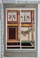 ANTIQUE ORNAMENT PRINT ROMAN ORNAMENT WALL DECORATIONS IMPERIAL PALACE ROME