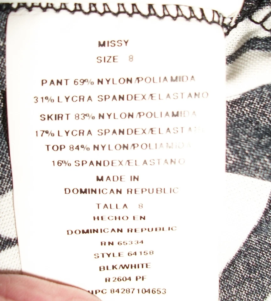 ¡EXCELENTE ESTADO! MUJER JUNIORS TALLA 8 REEBOK BLANCO Y NEGRO TANKINI BAÑADOR 612 Foto 4 de 4