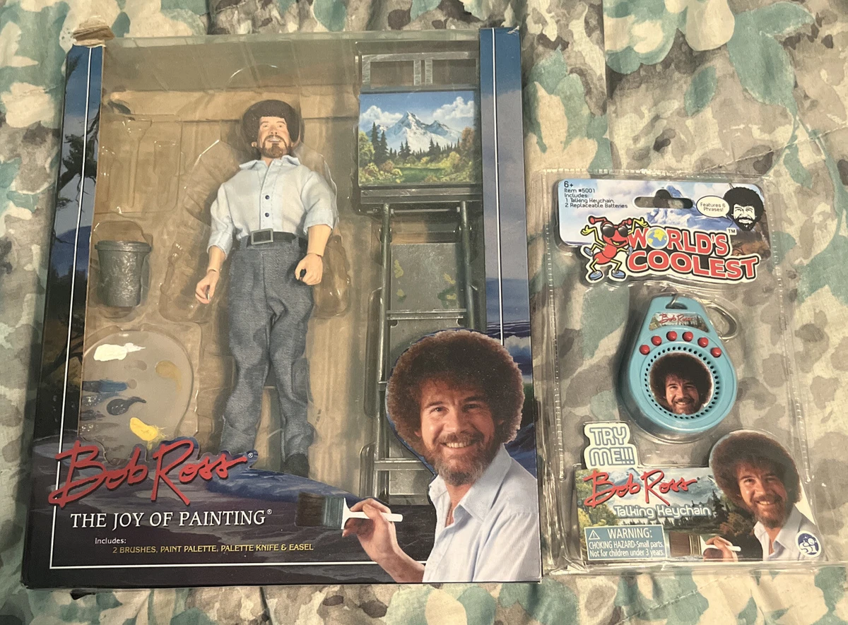 Bob ross keychain 2025
