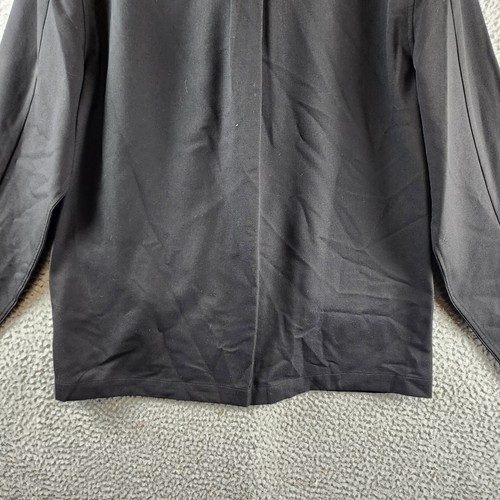 Michael Kors Full Zip Shirt Jacket Men's M Black Collared Pockets Long Sleeve - Picture 13 of 14