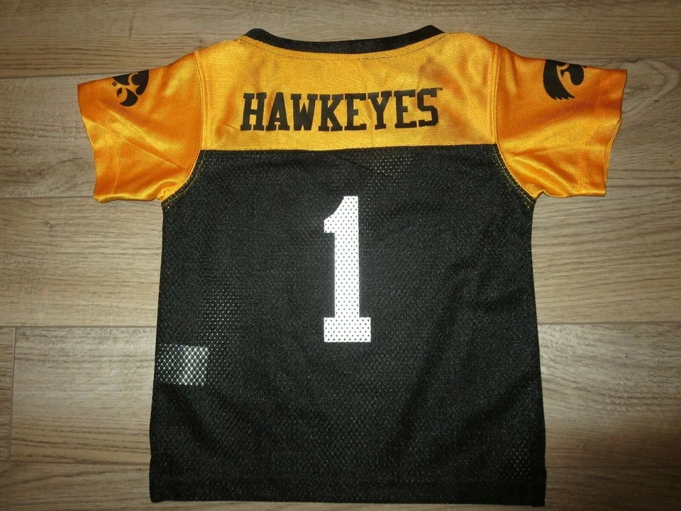 Iowa Hawkeyes #1 Football Jersey baby Toddler 2T - Image 3 of 3