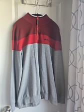 Ben Sherman 1/4 zip pullover perfect for casual or sporty wardrobes