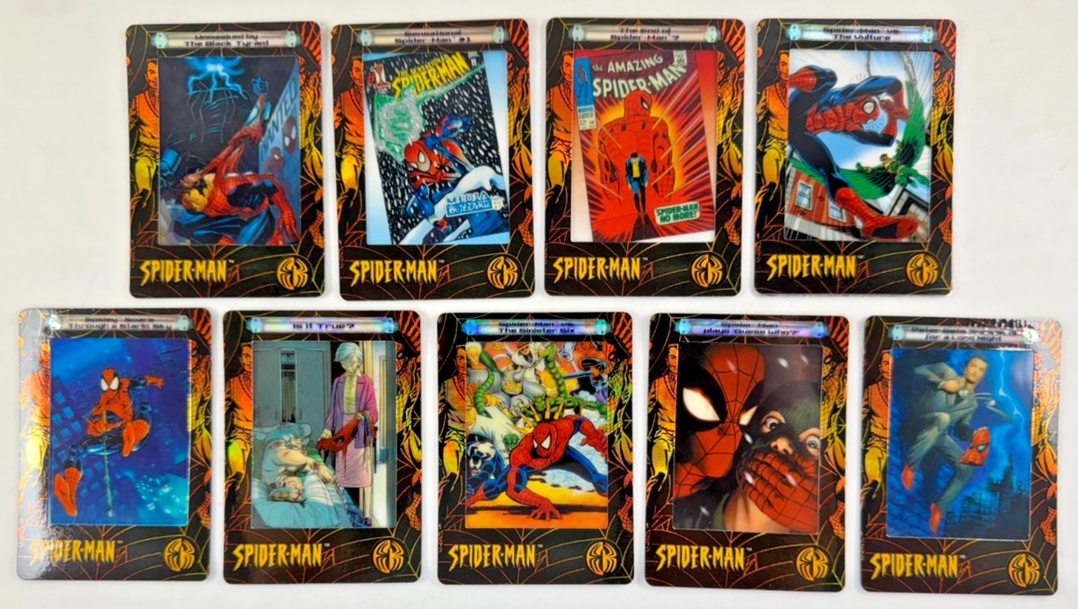 SPIDER-MAN FILMCARDS ARTBOX 2002 Complete 72 Card Acetate Card Set