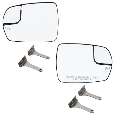 Mirror Glasses Set of 2  Driver & Passenger Side Heated Left Right for Edge Pair