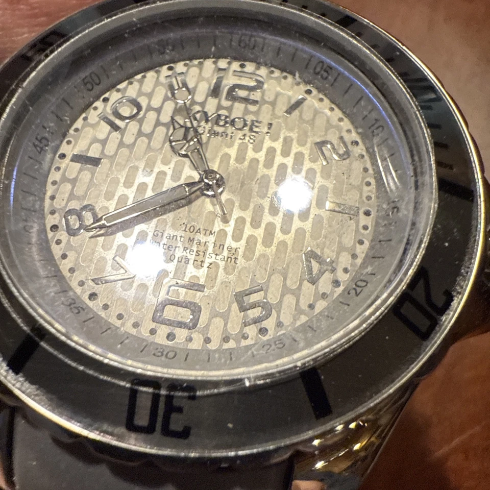 KYBOE! Giant Mariner 48mm Gray 10ATM WR Quartz Watch SC 48-001.15 Needs Battery - Image 2 of 4