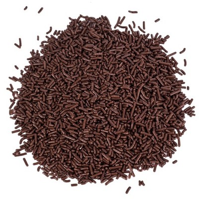 Chocolate Jimmies Sprinkles - 2.2 lb Resealable Container