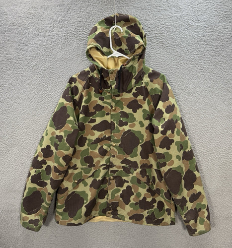 Vintage Cabelas Jacket Mens Large Camouflage Duck Camo Goretex USA Made 80s 90s