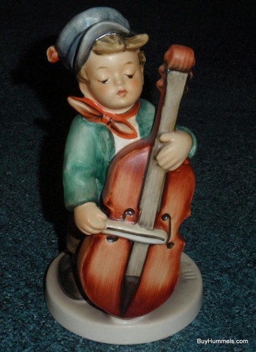 "Sweet Music" Goebel Hummel Figurine #186 TMK6 Cute Little Boy Playing The Cello - Picture 2 of 9