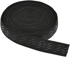 Black Elastic Band 1 Inch 6 Yard Non Slip Silicone Grip Wig Hat Sewing Craft Set