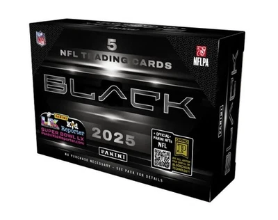 2025 Panini Black Football NFL Factory Sealed Hobby Box