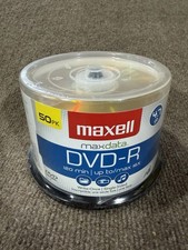 Maxell 638011 DVD-R 4.7 GB Write-Once 16x Recordable Disc Spindle 50pk
