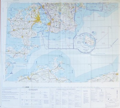 Large Aeronautical Chart 2169 Malmo 2005-Sweden-Denmark-Germany Air,Aero Map