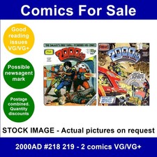 2000AD #218 219 - 2 comics VG/VG+