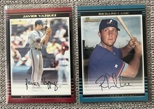 Richard Lane & Javier Vazquez - 2002 Bowman Montreal Expos Baseball Card Lot ⚾️
