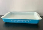 Large 13.5" Pyrex Snowflake Garland ~ Lasagna Casserole Baking Dish Blue ~ #933