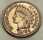 1901 Indian Head Penny. Free Shipping.