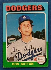 1975 Topps Baseball #220 Don Sutton - Los Angeles Dodgers (B) VG-EX (Crease)