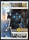 Funko Pop Icy Viserion Game Of Thrones 22 Glow In The Dark Boxlunch Exclusive