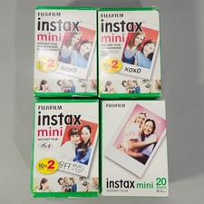 Fuji Film Instax Mini Instant Camera Film 4 Packs 80 Sheets EXP 2020 2022 2026