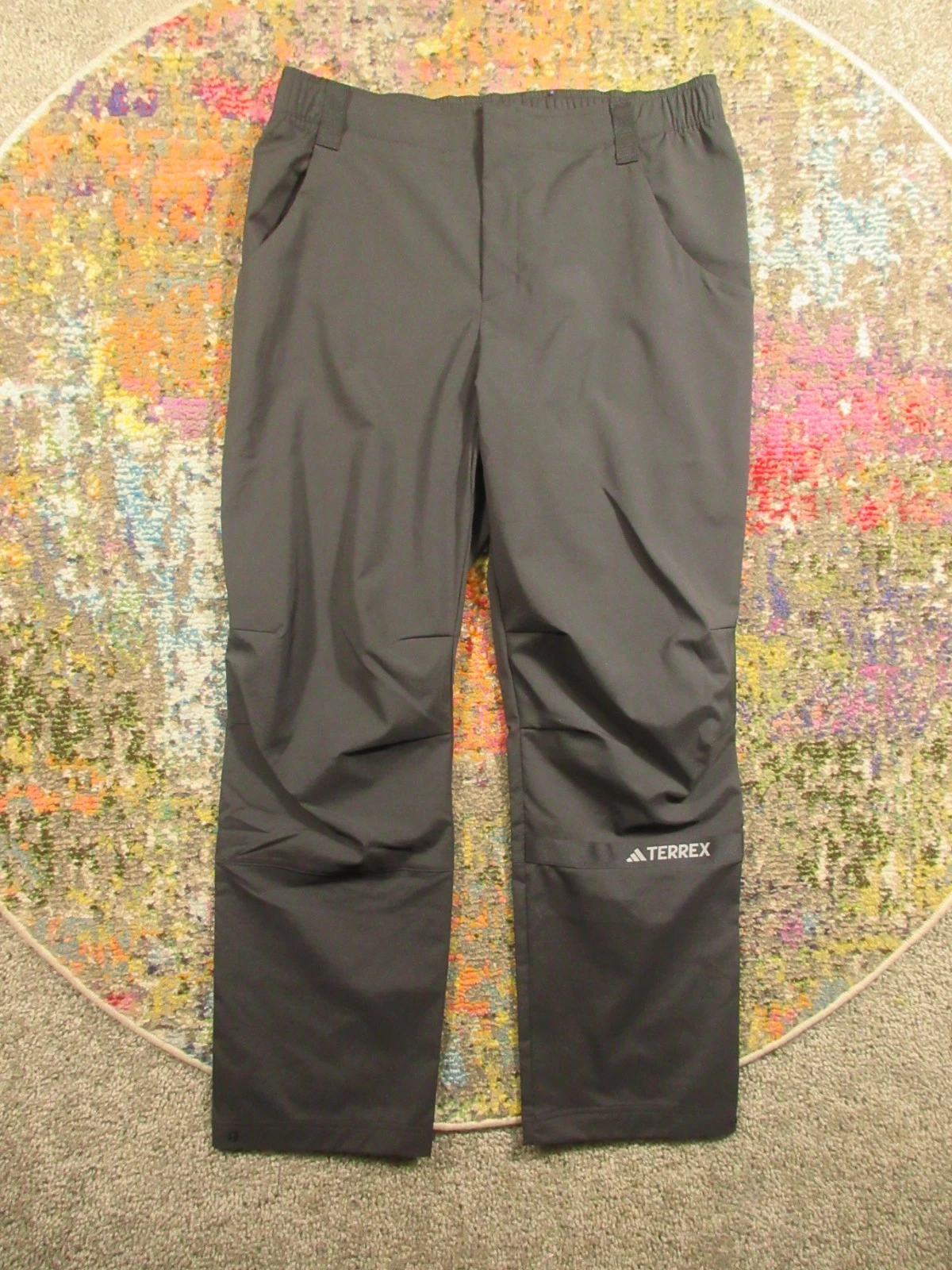 Adidas Terrex Zupahike Hiking Pants Black Mens S Slim Fit Lightweight Stretch