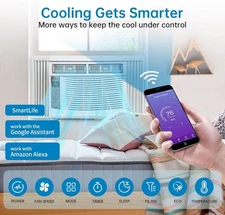 6000 BTU Portable Air Conditioner for Room up to 250 Sq.Ft Unit Ultra-Quiet