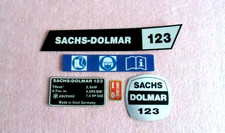 Zestaw naklejek do piły łańcuchowej Sachs-Dolmar 123