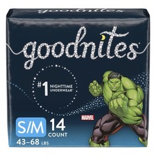 GoodNites Youth Youth Absorbent Underwear Small / Medium 43 to 68 lbs. 56 Ct