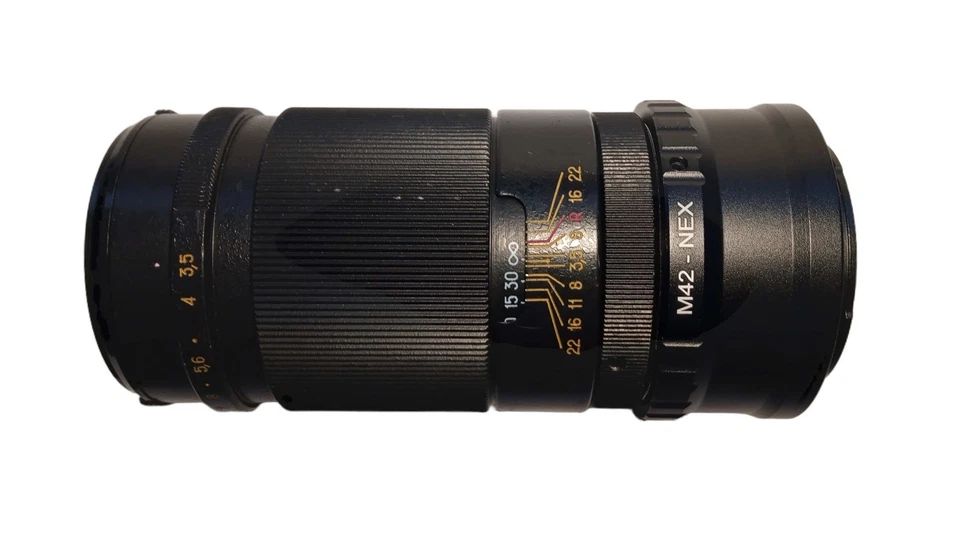 KOMZ Jupiter 37A 3,5/135mm | Sony NEX Mount | M42 Tele Vollformat Prime Objektiv - Bild 3 von 4