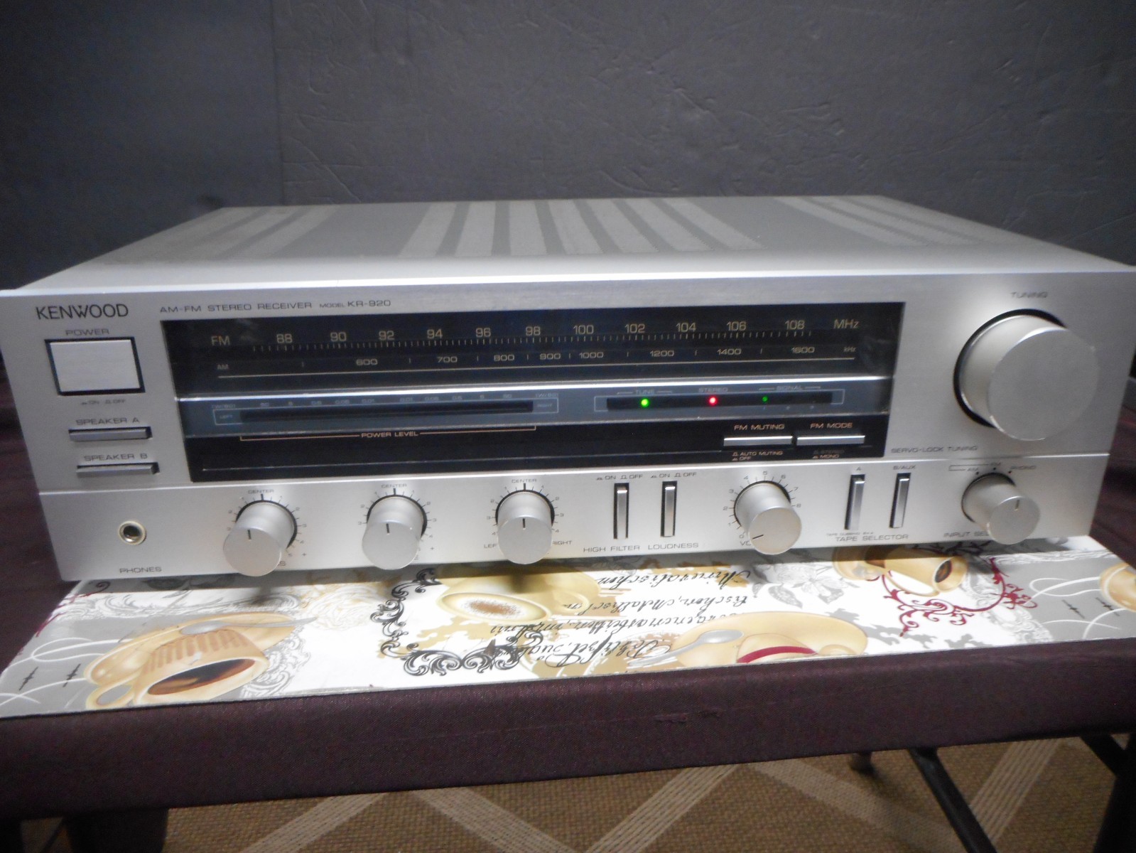 Vintage Kenwood Model KR-920 AM/FM Stereo Receiver As Shown.