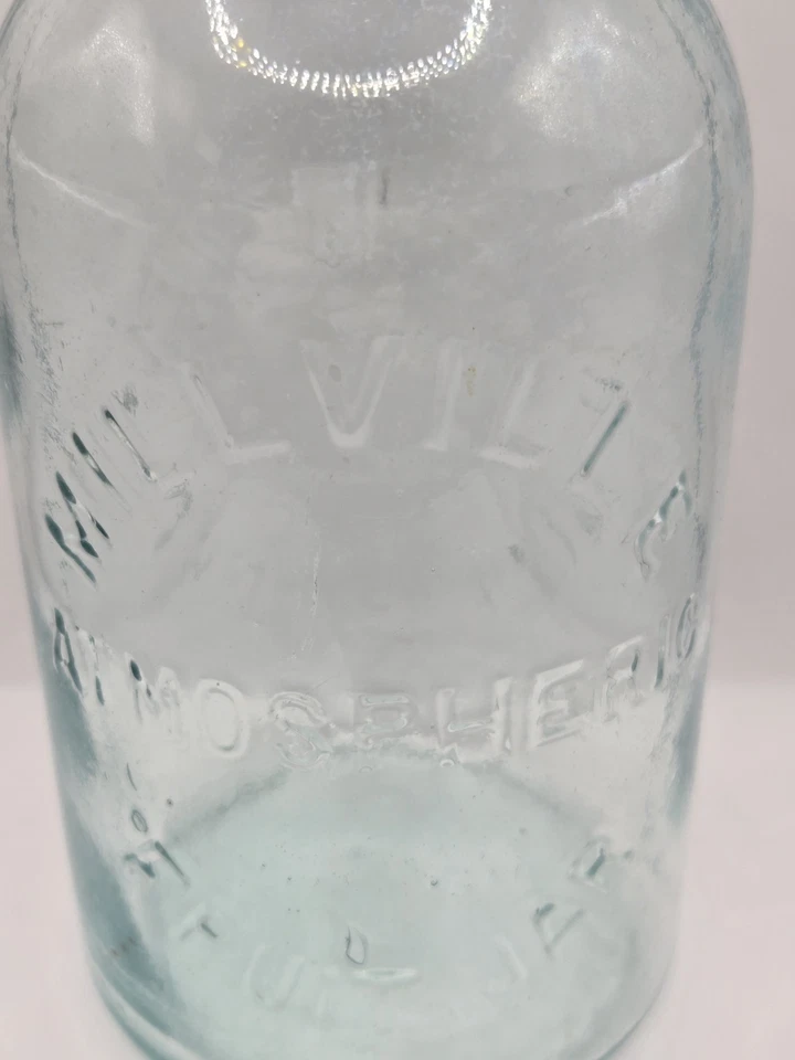 Tarro de frutas atmosférico Qt, Millville con tapa y abrazadera Foto 3 de 4