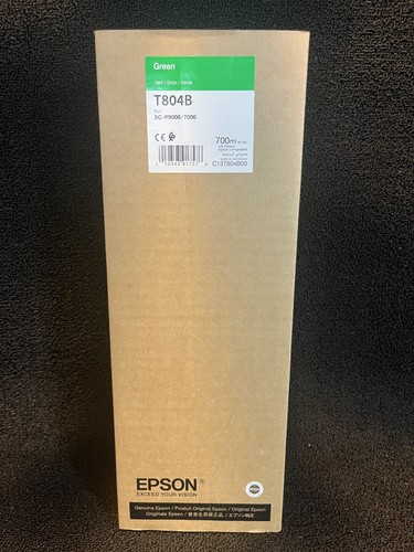 Genuine Epson Green T804B Ink Cartridge Date: July 2019 - 第 1/3 張圖片