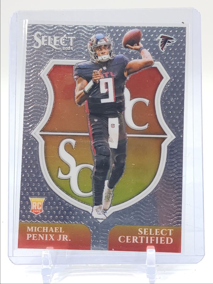 MICHAEL PENIX JR. 2024 SELECT CERTIFIED ROOKIE FOOTBALL FALCONS A RC Q1300-H