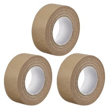 3Pcs 25mm 1 inch Wide 20m 21 Yards Masking Tape Painters Tape Rolls Brown