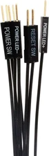 NOYITO 22AWG Motherboard Extension Cable Set Power LED Reset SW 0.3M Black