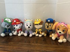 Lot Of 6 Paw Patrol Plush 7 Inch Pre Owned Clean