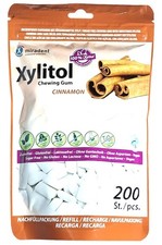 Miradent Xylitol Kaugummi Zimt 200 Stück zuckerfrei  Zahnpflegekaugummmi